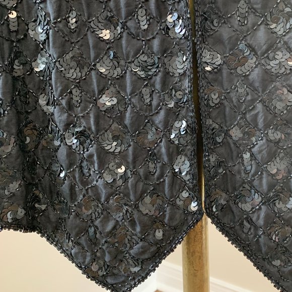 Vintage Beaded Silk Vest - Picture 3 of 4